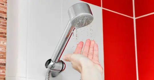 Weak waterflow from the shower